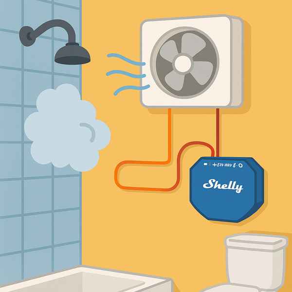 Learn how to automate your Buva Q‑Stream bathroom ventilation with a Shelly 0/1‑10 V dimmer and Home Assistant, keeping your shower steam‑free.