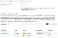 Showing the Azure Portal Load Testing Test config tab